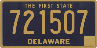 DE license plate 721507