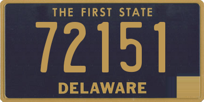 DE license plate 72151
