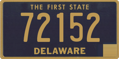 DE license plate 72152