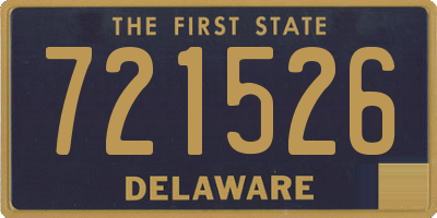 DE license plate 721526