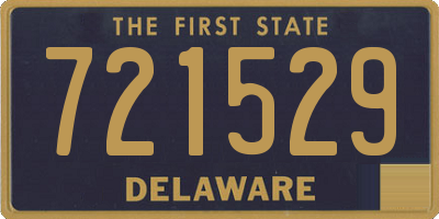 DE license plate 721529