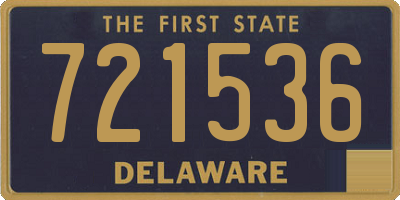 DE license plate 721536