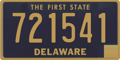 DE license plate 721541