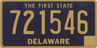 DE license plate 721546