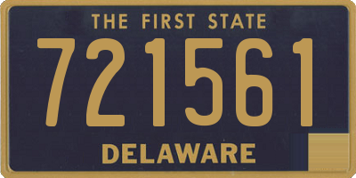 DE license plate 721561