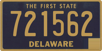 DE license plate 721562
