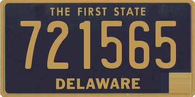 DE license plate 721565