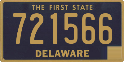 DE license plate 721566