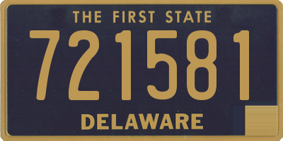 DE license plate 721581