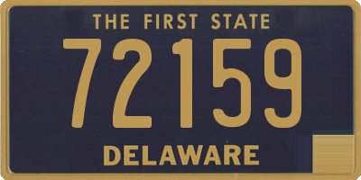 DE license plate 72159