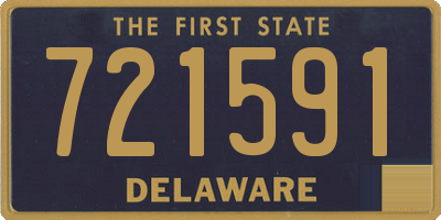 DE license plate 721591
