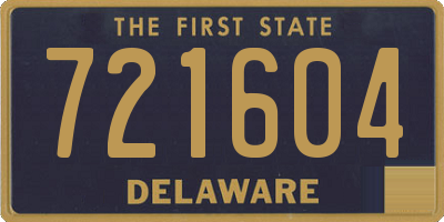 DE license plate 721604