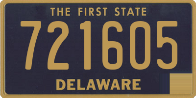 DE license plate 721605