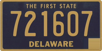 DE license plate 721607