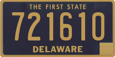 DE license plate 721610