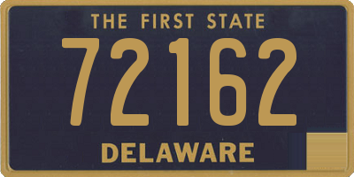 DE license plate 72162