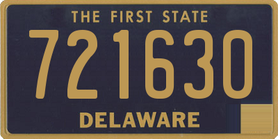 DE license plate 721630