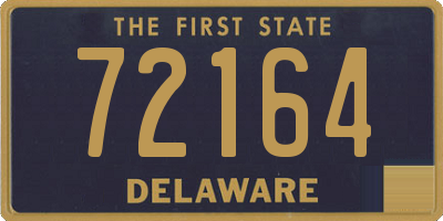 DE license plate 72164