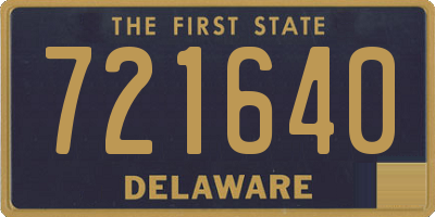 DE license plate 721640