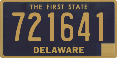 DE license plate 721641