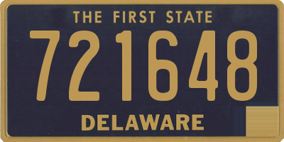 DE license plate 721648