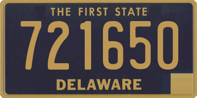 DE license plate 721650