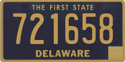 DE license plate 721658