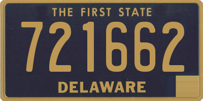 DE license plate 721662