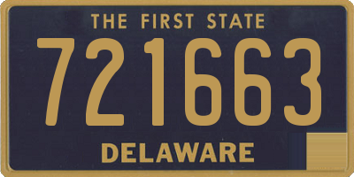 DE license plate 721663