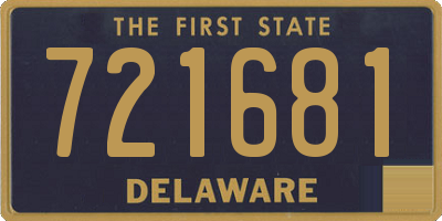 DE license plate 721681