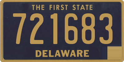 DE license plate 721683