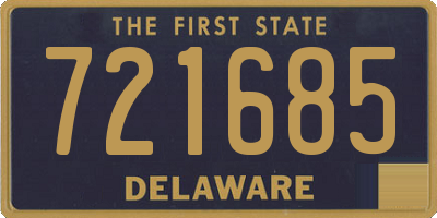 DE license plate 721685