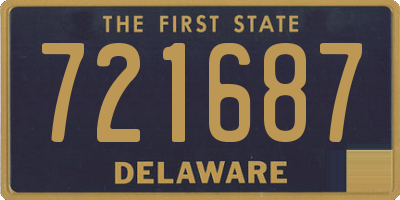 DE license plate 721687