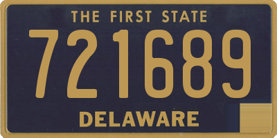 DE license plate 721689