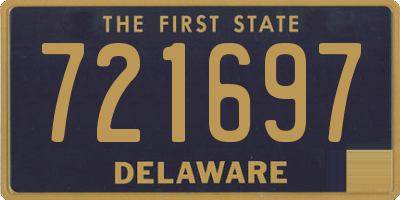DE license plate 721697