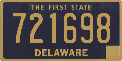 DE license plate 721698