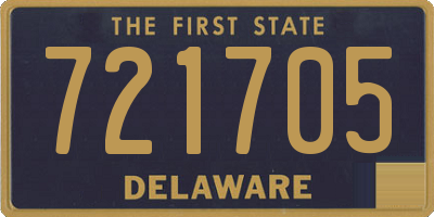 DE license plate 721705