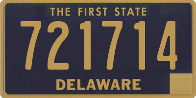 DE license plate 721714