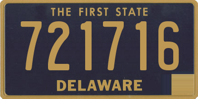 DE license plate 721716