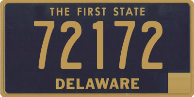 DE license plate 72172