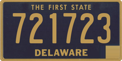 DE license plate 721723