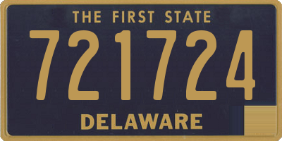 DE license plate 721724