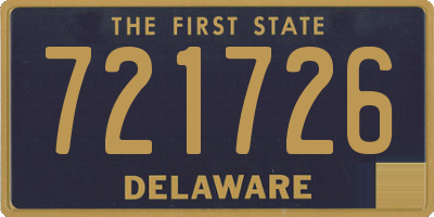 DE license plate 721726