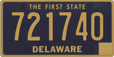 DE license plate 721740