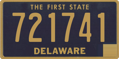 DE license plate 721741