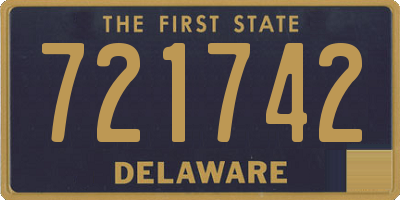DE license plate 721742
