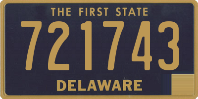 DE license plate 721743