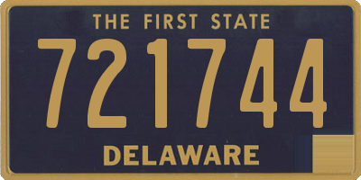 DE license plate 721744
