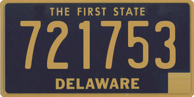 DE license plate 721753