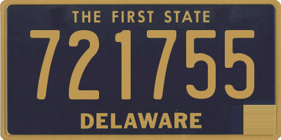 DE license plate 721755